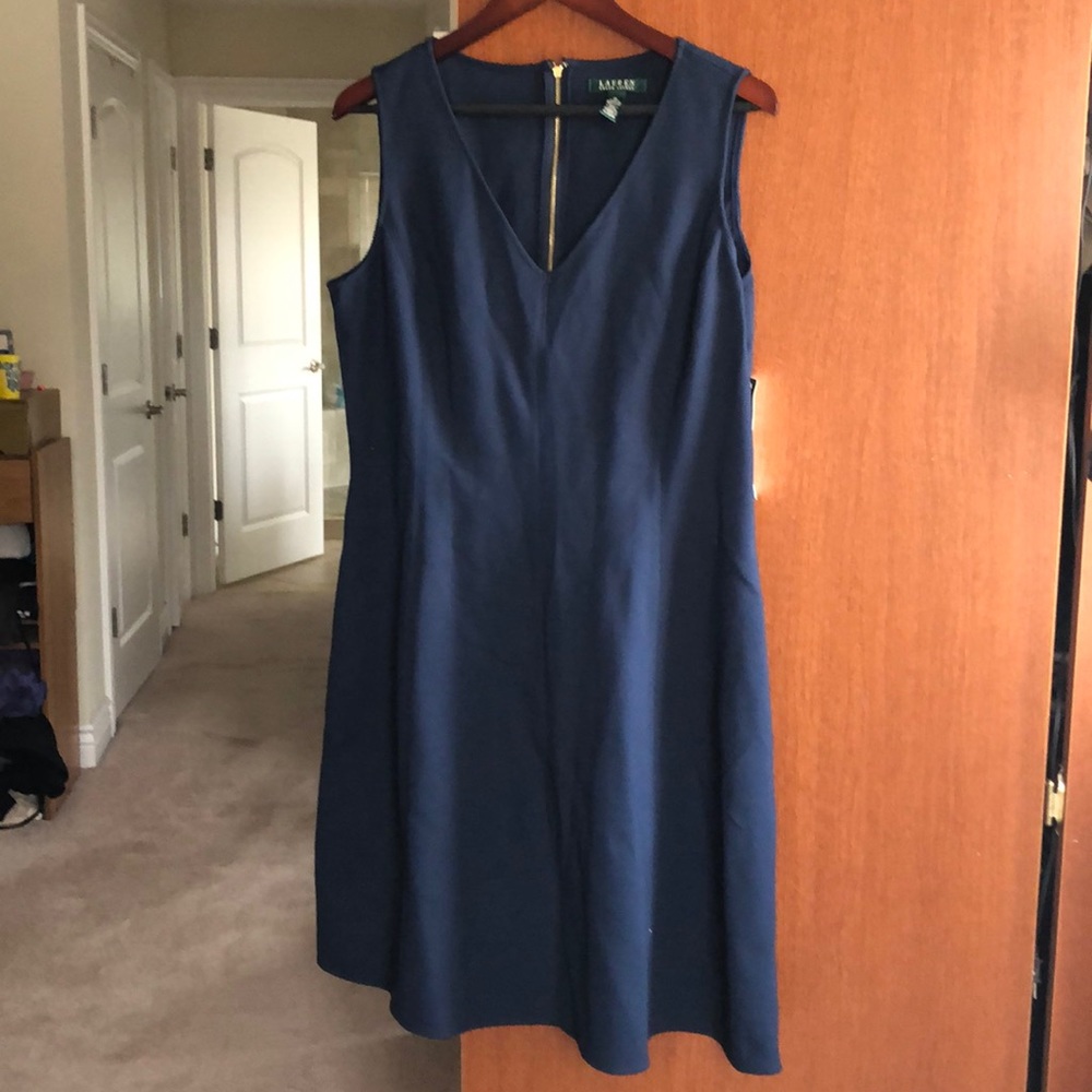 BNWT Ralph Lauren Blue Dress size 16 retail $200
